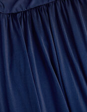 Avery Cowl Neck Prom Dress, Blue (NAVY), large