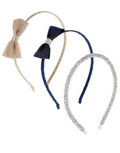 Glitter Bow Headband Set, , large