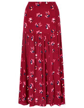 Betty Tiered Skirt with LENZING™ ECOVERO™ , Red (RED), large