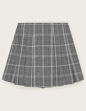Pleated Check Skort, Grey (GREY), large