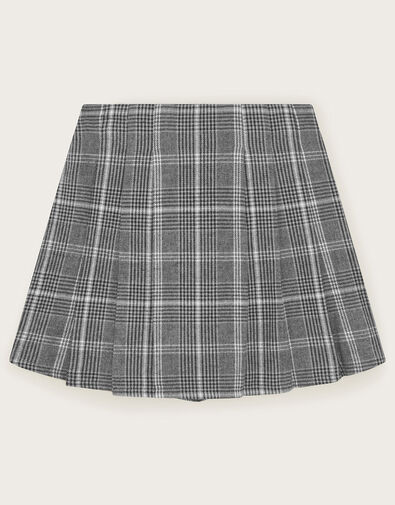 Pleated Check Skort, Grey (GREY), large