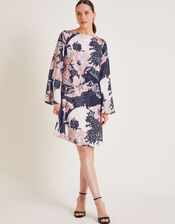 Kathryn Tunic Floral Dress, Pink (BLUSH), large
