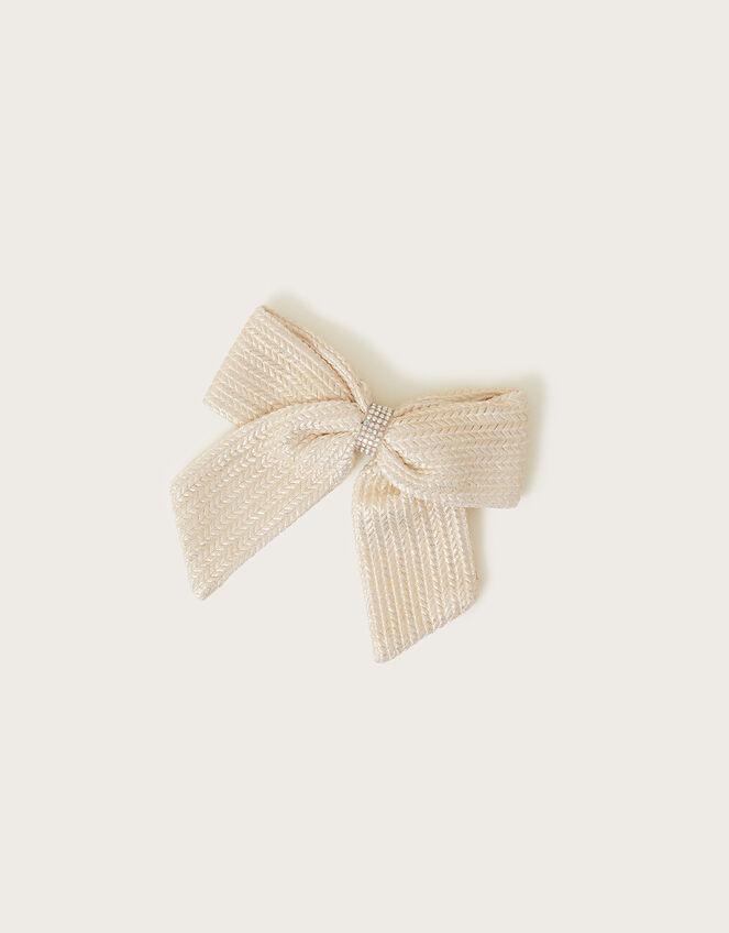 Textured Bow Tie Clip, , large