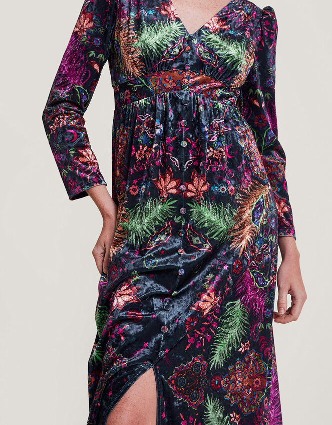 Arden Velvet Maxi Dress , Blue (MIDNIGHT), large