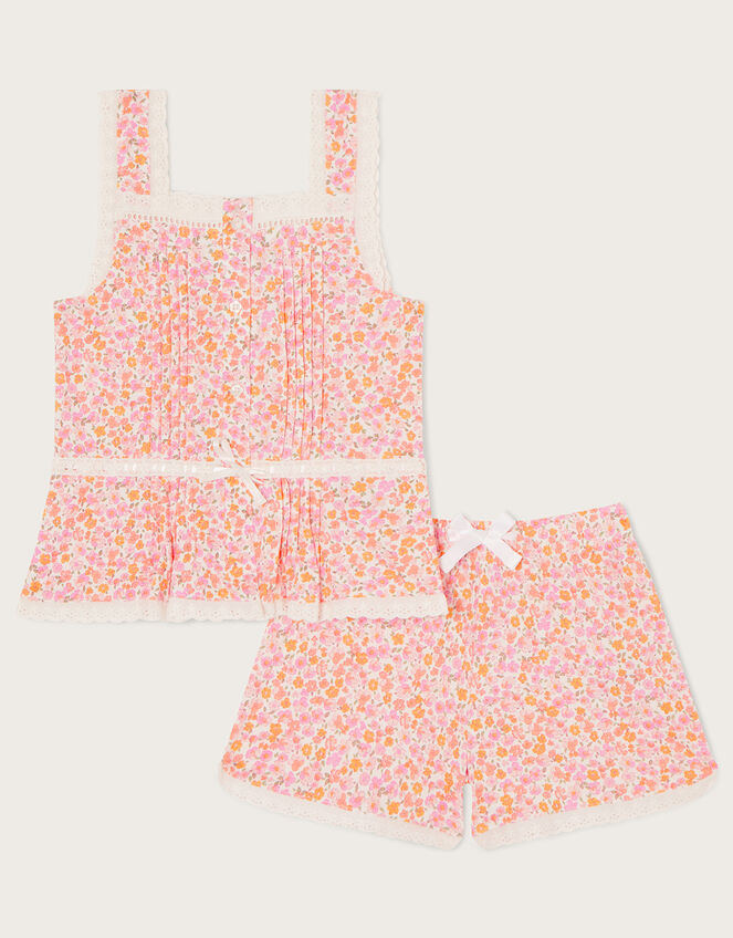 Ditsy Jersey Pyjama Set, Pink (PINK), large