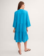 Maddie Mirror Midi Kaftan, Teal (TEAL), large