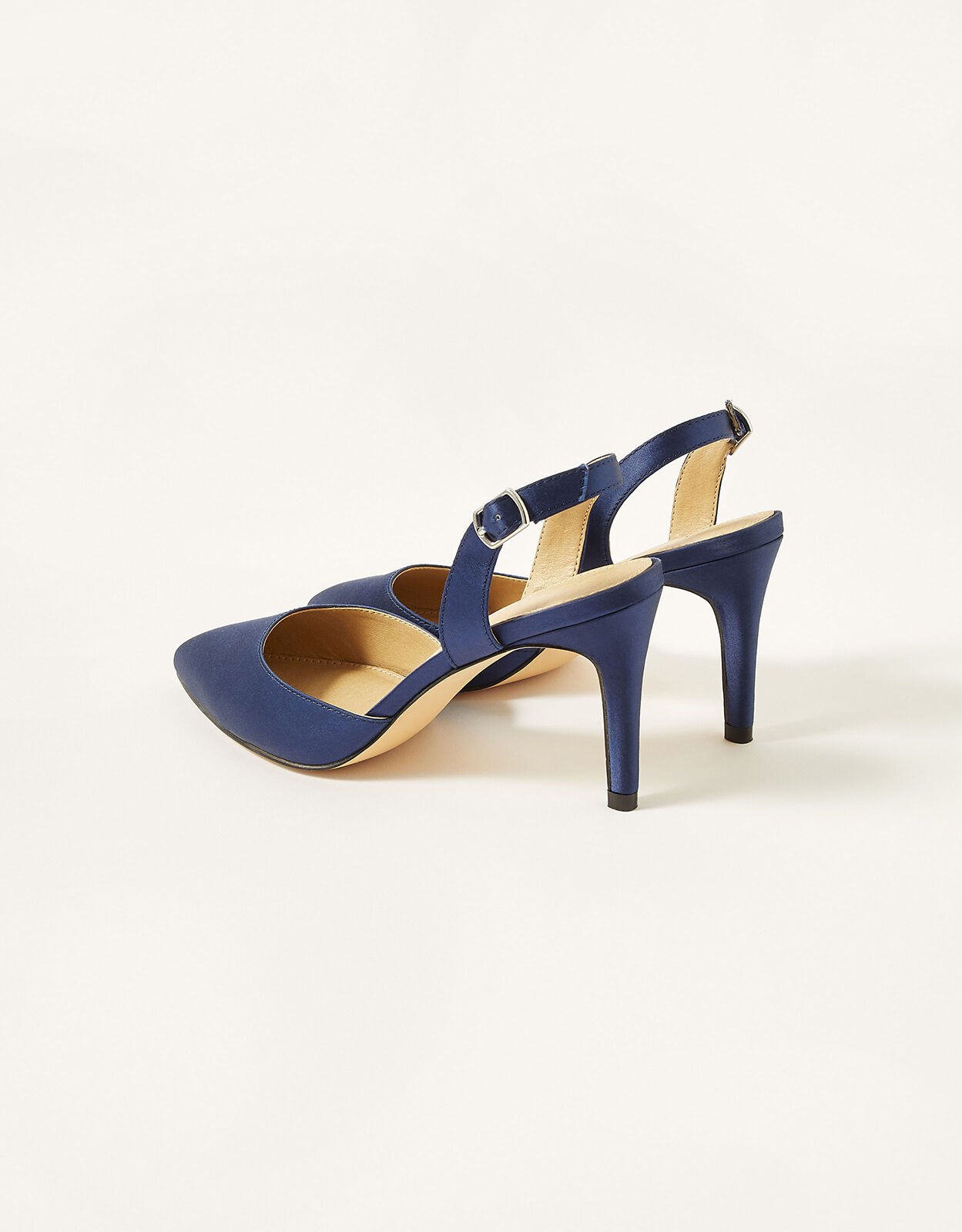 Navy blue discount slingback