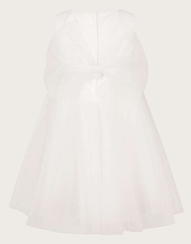 Baby Alianthe Bow Dress, Ivory (IVORY), large