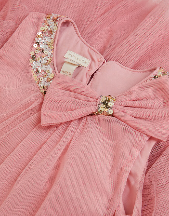 Alex Sequin Swing Party Dress, Pink (DUSKY PINK), large