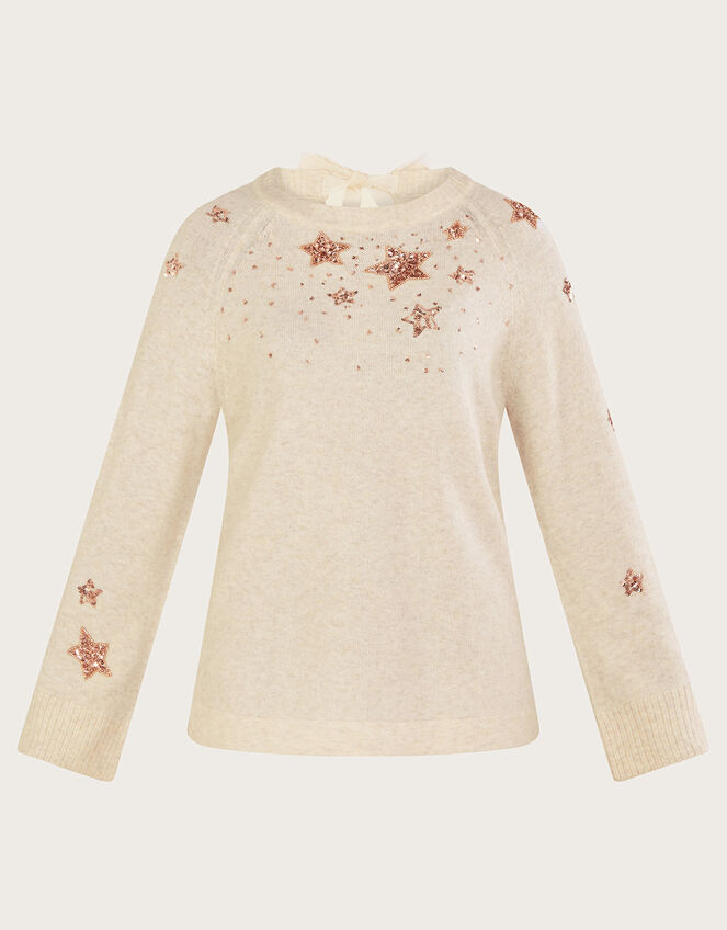 Serenity Star Jumper, Ivory (IVORY), large