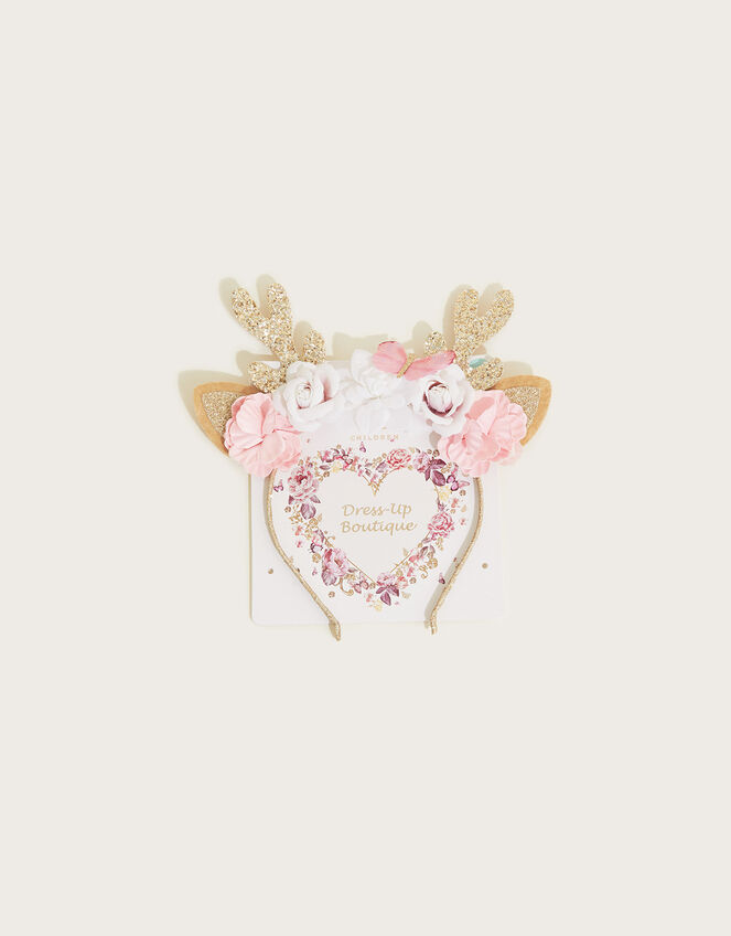 Winter Deer Floral Headband, , large