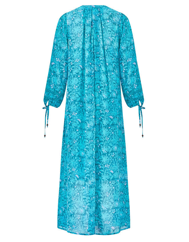 East Bohemian Print Dress, Teal (TEAL), large
