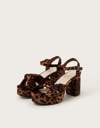 Mara Leopard Print Platform Heels, Multi (MULTI), large