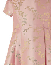 Baby Sadie Metallic Jacquard Dress, Pink (PINK), large