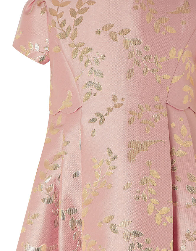 Baby Sadie Metallic Jacquard Dress, Pink (PINK), large