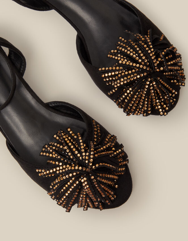 Dakota Embellished Kitten Heels, Black (BLACK), large