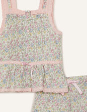 Rosie Ditsy Jersey Pyjama Set, Pink (PINK), large