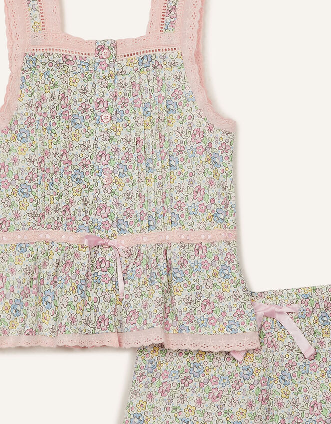 Rosie Ditsy Jersey Pyjama Set, Pink (PINK), large