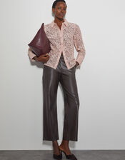 Lia Floral Lace Shirt, Pink (PINK), large