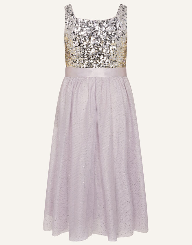 Truth Square Neck Heather Sequin Dress, LAVENDER, large