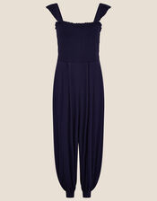 Holly Jersey Hareem Jumpsuit, Blue (NAVY), large