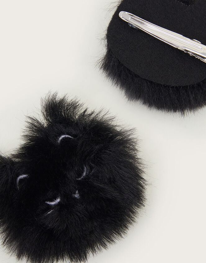 2-Pack Faux Fur Cat Hair Clips, , large