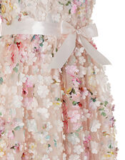 Florence 3D Flower Occasion Dress, Pink (PINK), large