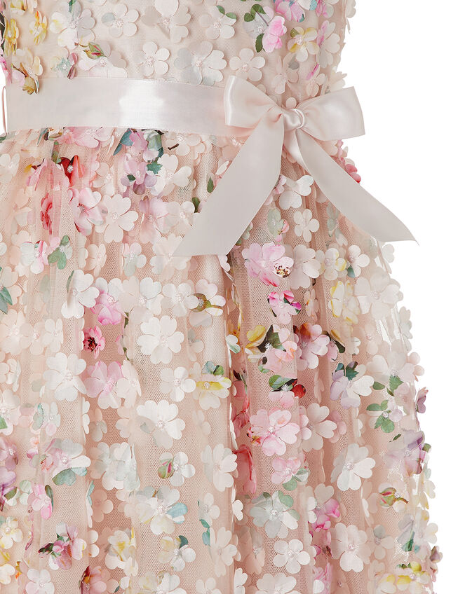 Florence 3D Flower Occasion Dress, Pink (PINK), large