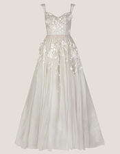 Luciane Bardot Wedding Dress, Ivory (IVORY), large