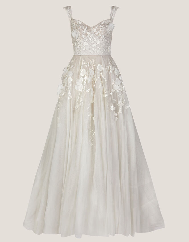 Luciane Bardot Wedding Dress, Ivory (IVORY), large