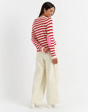 Chinti & Parker Wool Elbow Patch Jumper, Red (RED), large