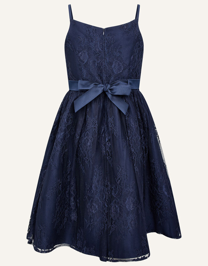 Lace Prom Dress, Blue (NAVY), large