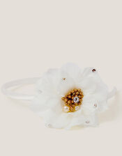 Embellished Floral Corsage Headband, , large