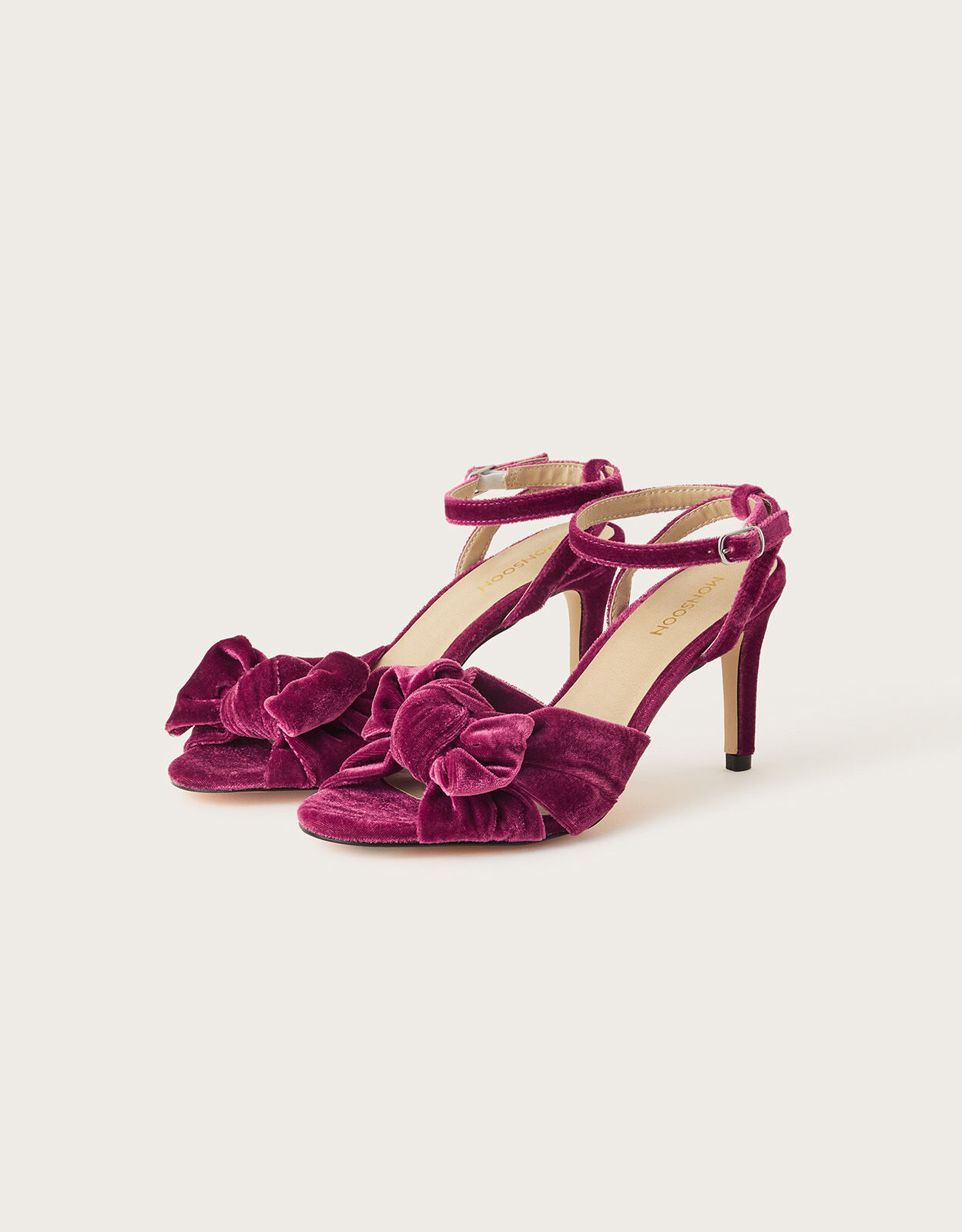 Velvet bow shoes cheap