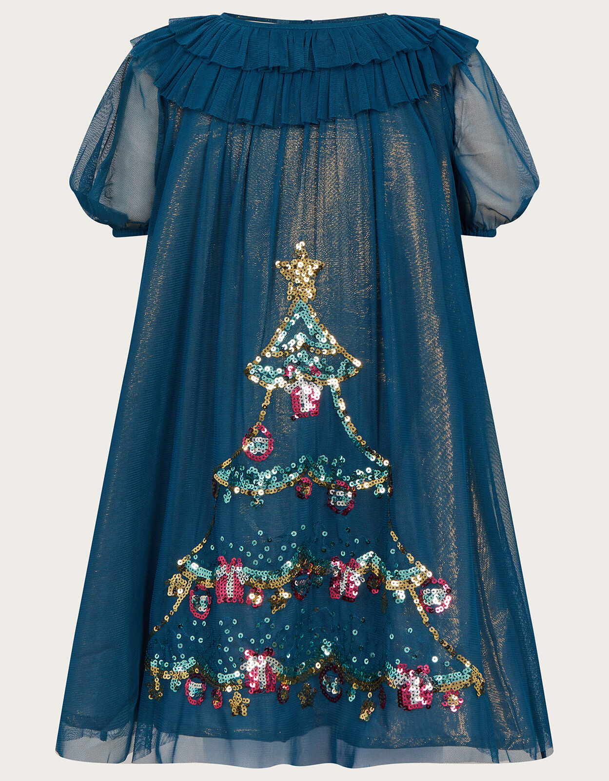 Teal store christmas dress