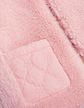 Reversible Floral Quilted Gilet, Pink (PINK), large