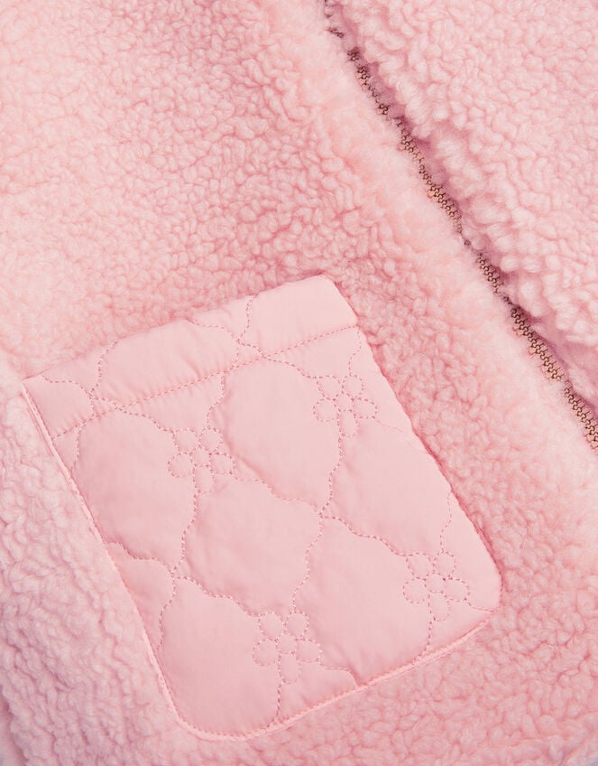 Reversible Floral Quilted Gilet, Pink (PINK), large