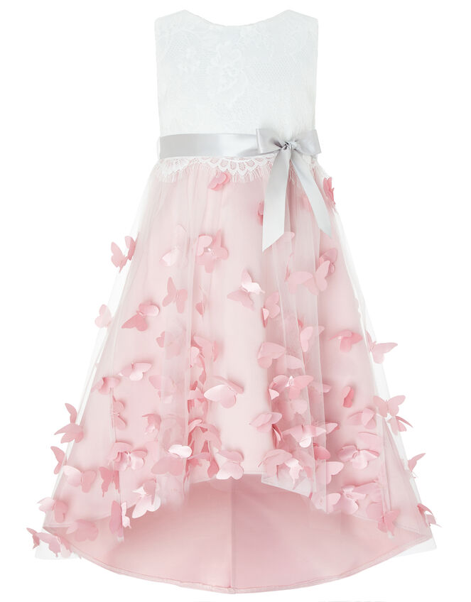 Flutter Butterfly Occasion Dress, Pink (PINK), large