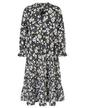 EDEN MINI ME FLORAL DRESS IN LENZING™ ECOVERO™, Black (BLACK), large