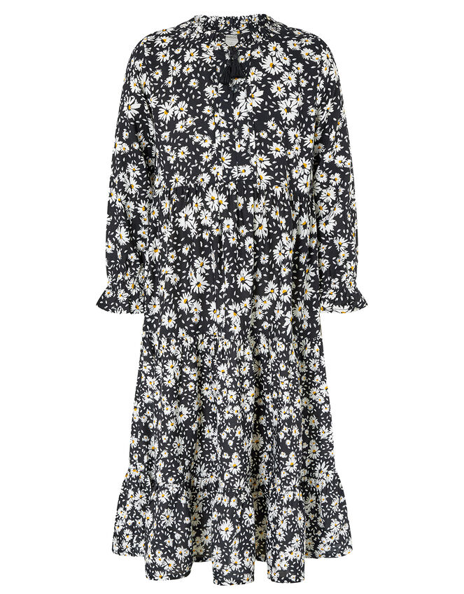 EDEN MINI ME FLORAL DRESS IN LENZING™ ECOVERO™, Black (BLACK), large