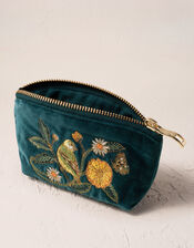 Elizabeth Scarlett Wild Garden Velvet Coin Purse, , large
