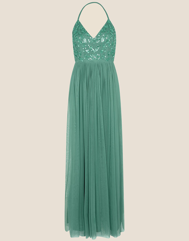 Amy Halter Neck Maxi Dress Green | Dresses | Monsoon UK.