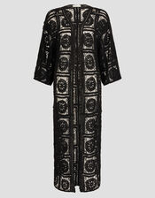 Cara Crochet Beach Cover-Up, Black (BLACK), large