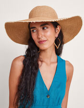 Wide Brim Ombre Hat, , large