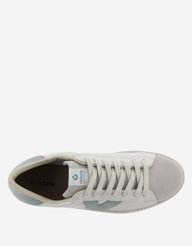 Victoria Berlin Lace Trainers, Green (JADE), large