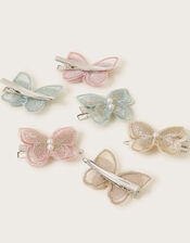 6-Pack Butterfly Hair Clips, , large
