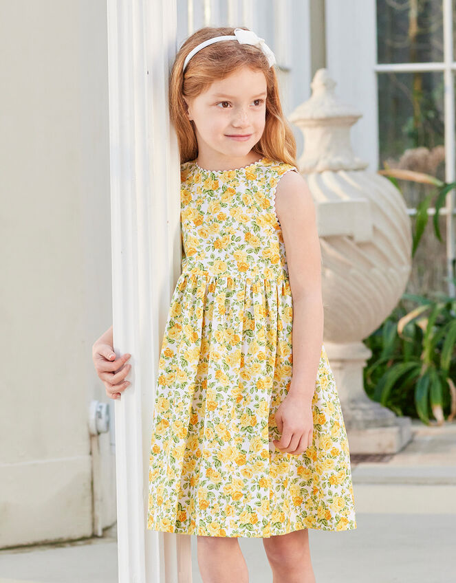 Trotters Rose Adelina Dress, Yellow (YELLOW), large