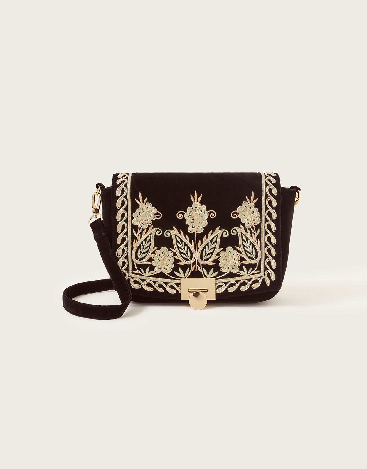 Embroidered cross body bag hotsell