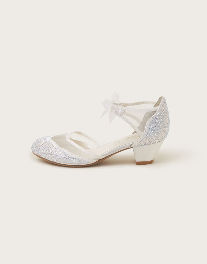 Diamante Princess Shoes, Ivory (IVORY), large