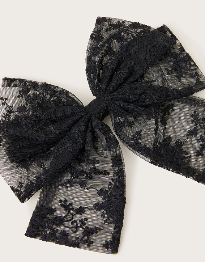 Lace Bow Hair Clip, , large